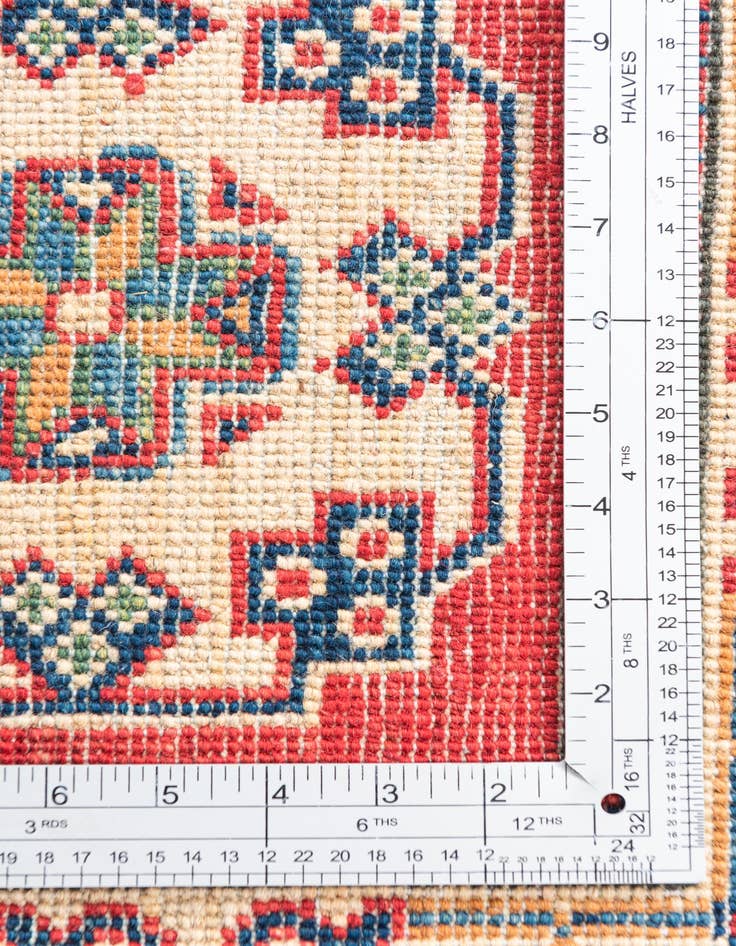 Detail image of  3' 6 x 5'  Hand Knotted Kazak Rug