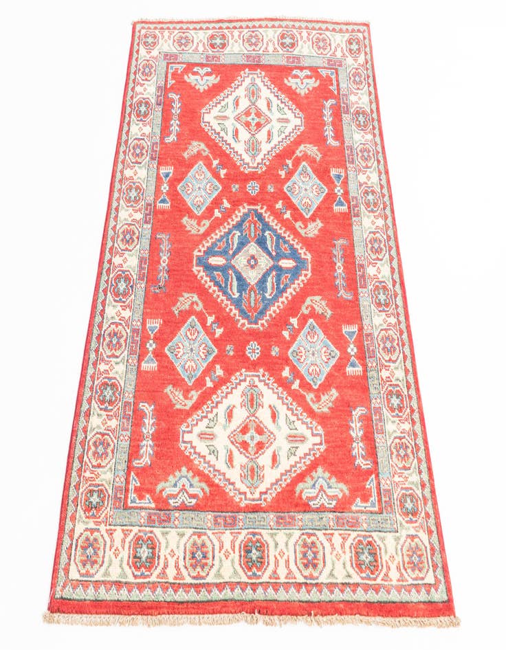 Detail image of  3' 3 x 5'  Hand Knotted Kazak Rug