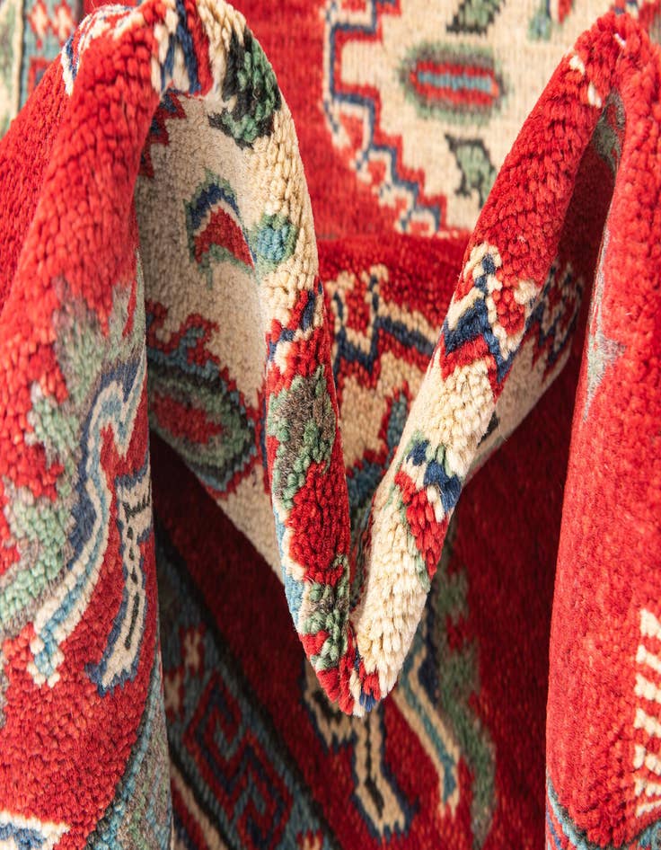 Detail image of  3' 3 x 5'  Hand Knotted Kazak Rug