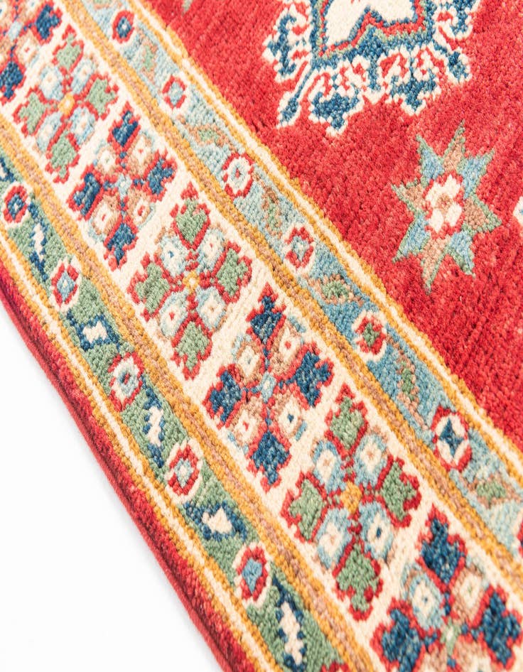 Detail image of  3' 3 x 4' 9  Hand Knotted Kazak Rug