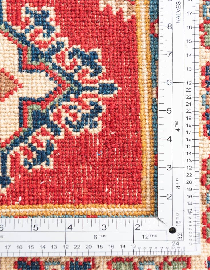 Detail image of  3' 3 x 4' 9  Hand Knotted Kazak Rug