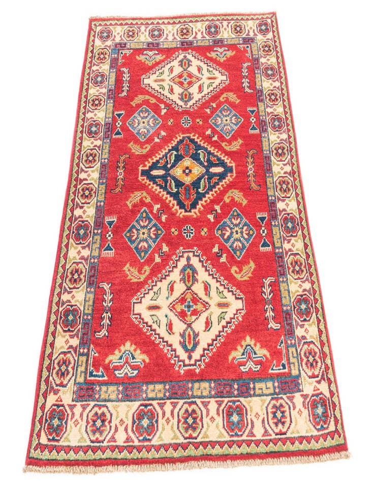 Detail image of  3' 4 x 4' 9  Hand Knotted Kazak Rug