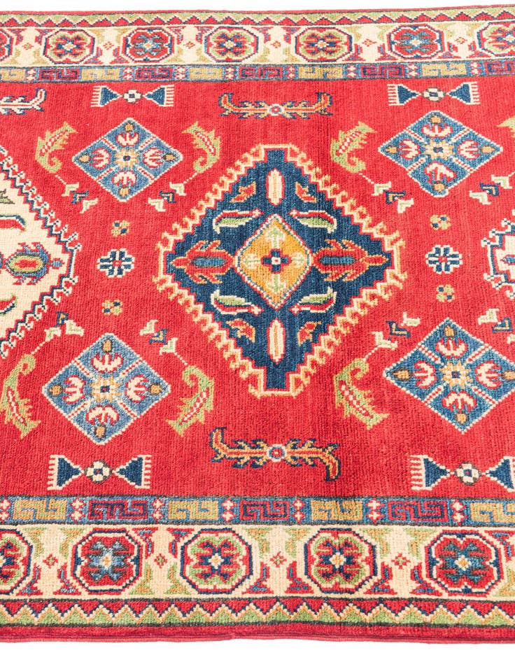 Detail image of  3' 4 x 4' 9  Hand Knotted Kazak Rug