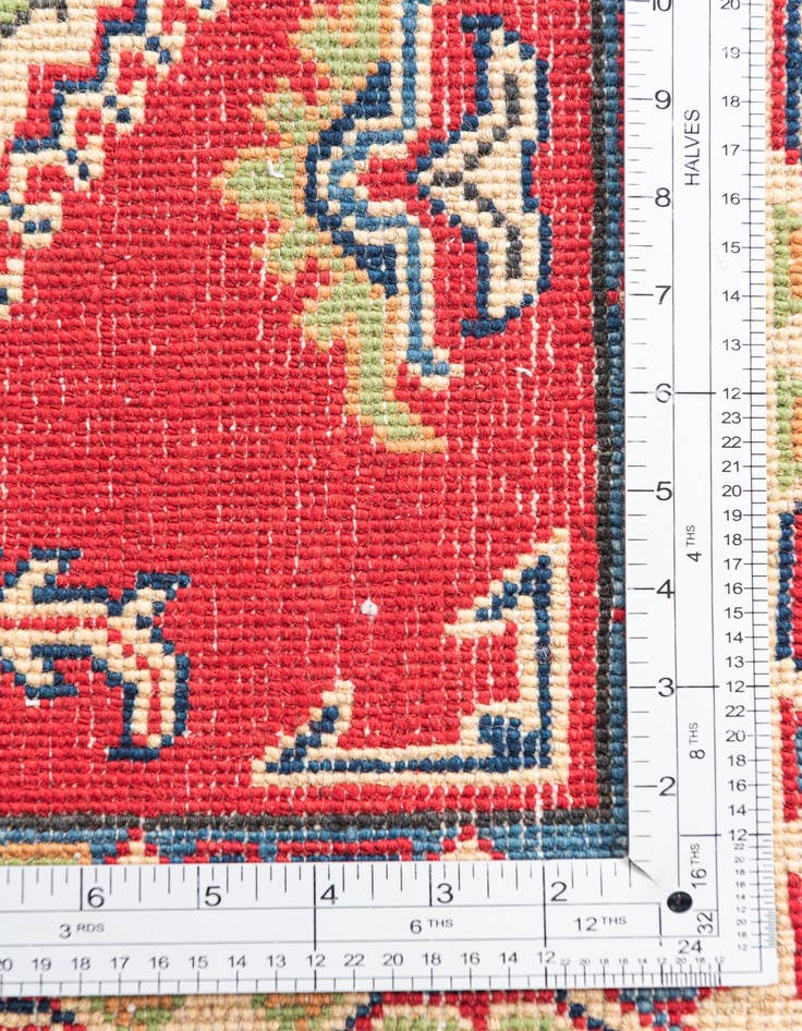 Detail image of  3' 4 x 4' 9  Hand Knotted Kazak Rug