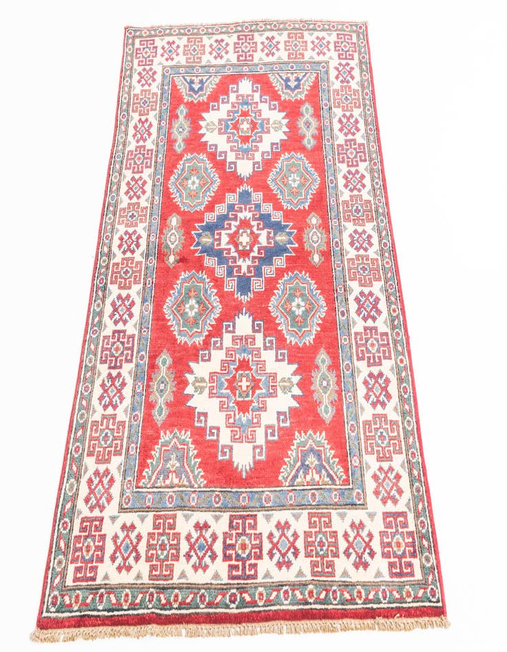 Detail image of  3' 2 x 5'  Hand Knotted Kazak Rug