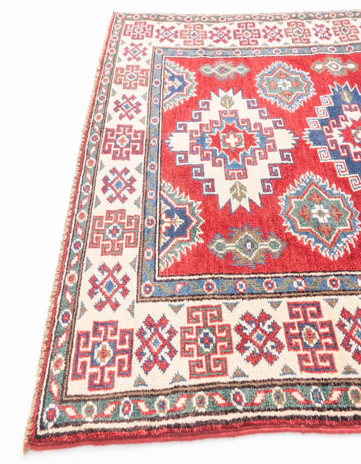 Detail image of  3' 2 x 5'  Hand Knotted Kazak Rug