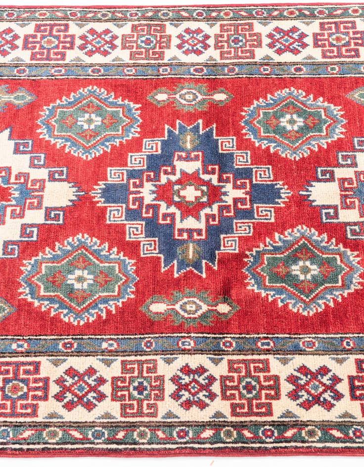 Detail image of  3' 2 x 5'  Hand Knotted Kazak Rug