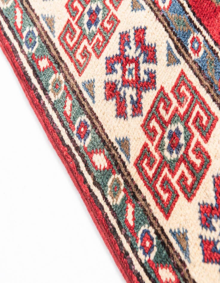 Detail image of  3' 2 x 5'  Hand Knotted Kazak Rug