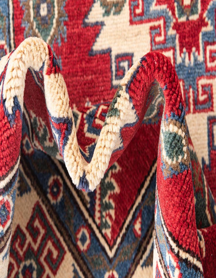 Detail image of  3' 2 x 5'  Hand Knotted Kazak Rug