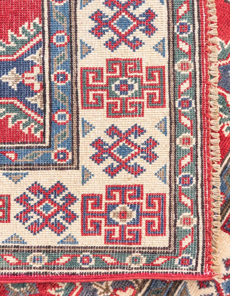 Detail image of  3' 2 x 5'  Hand Knotted Kazak Rug
