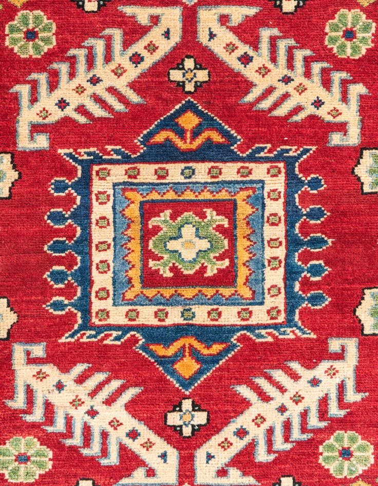 Detail image of  3' 3 x 5'  Hand Knotted Kazak Rug