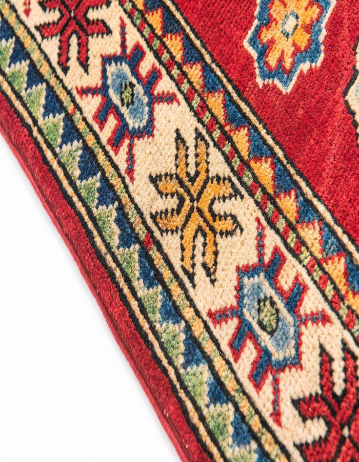 Detail image of  3' 3 x 5'  Hand Knotted Kazak Rug