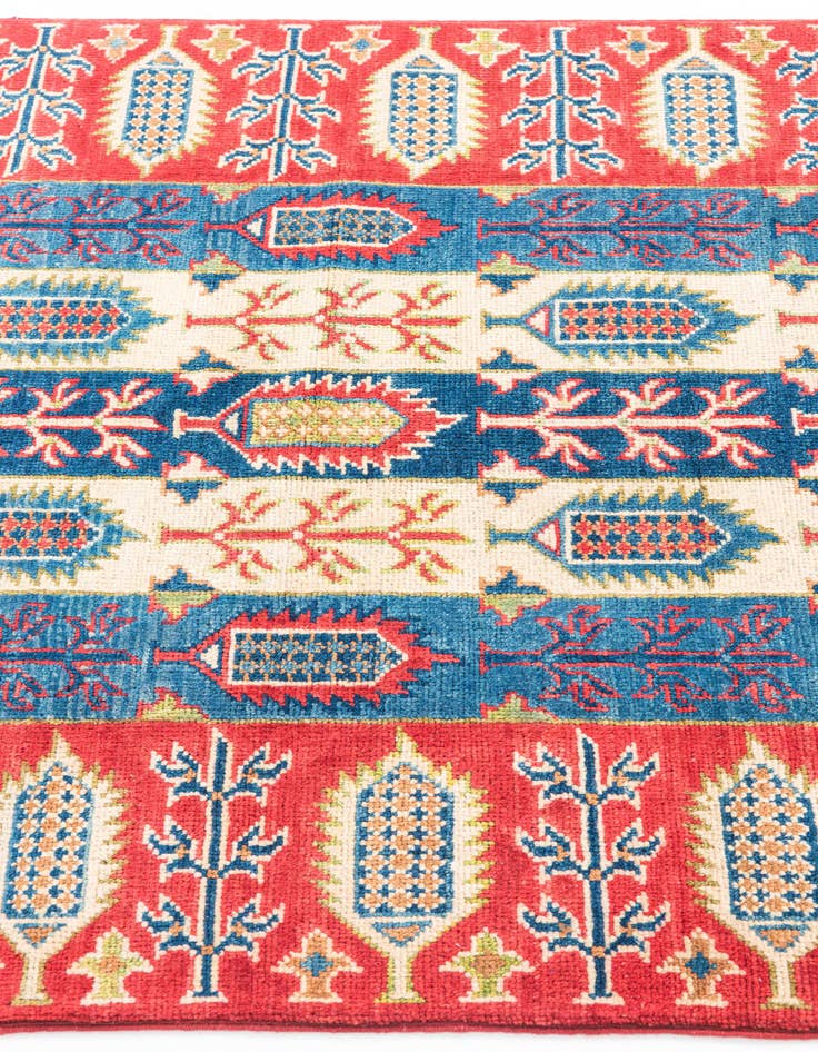 Detail image of  3' 4 x 5' 1  Hand Knotted Kazak Rug