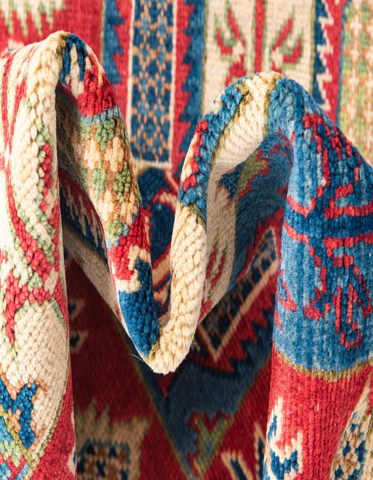 Detail image of  3' 4 x 5' 1  Hand Knotted Kazak Rug