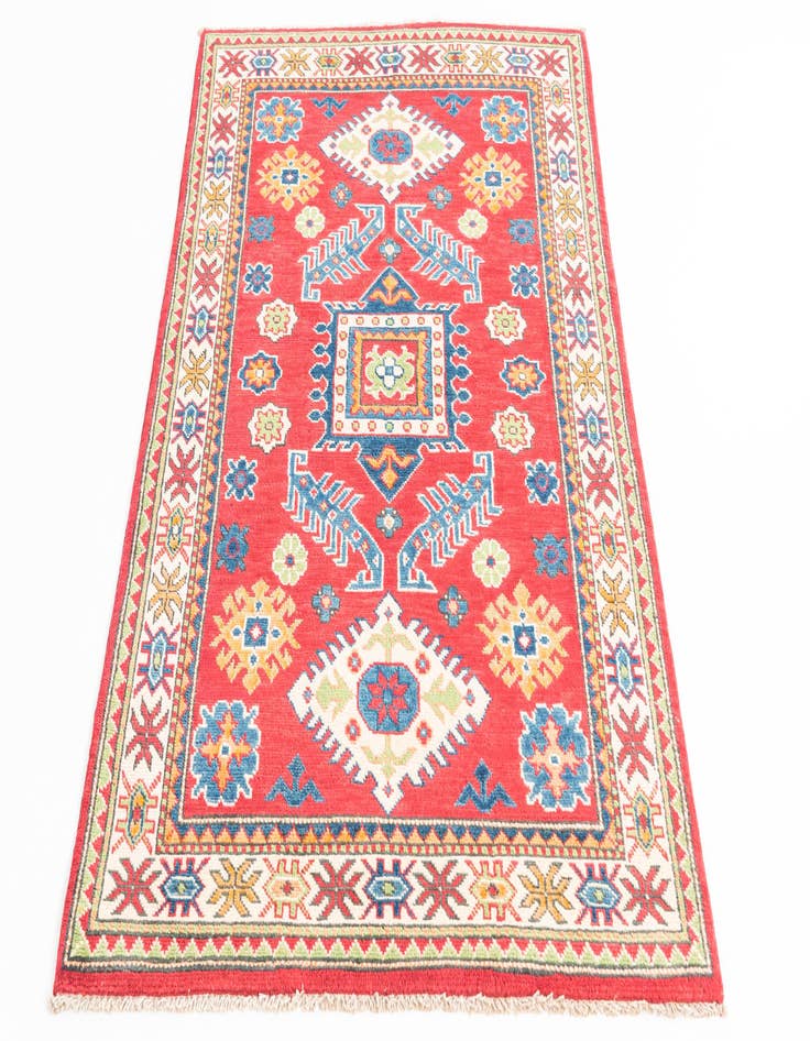 Detail image of  3' 4 x 5'  Hand Knotted Kazak Rug