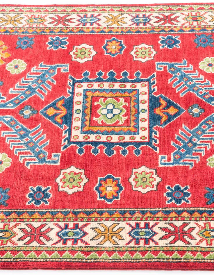 Detail image of  3' 4 x 5'  Hand Knotted Kazak Rug