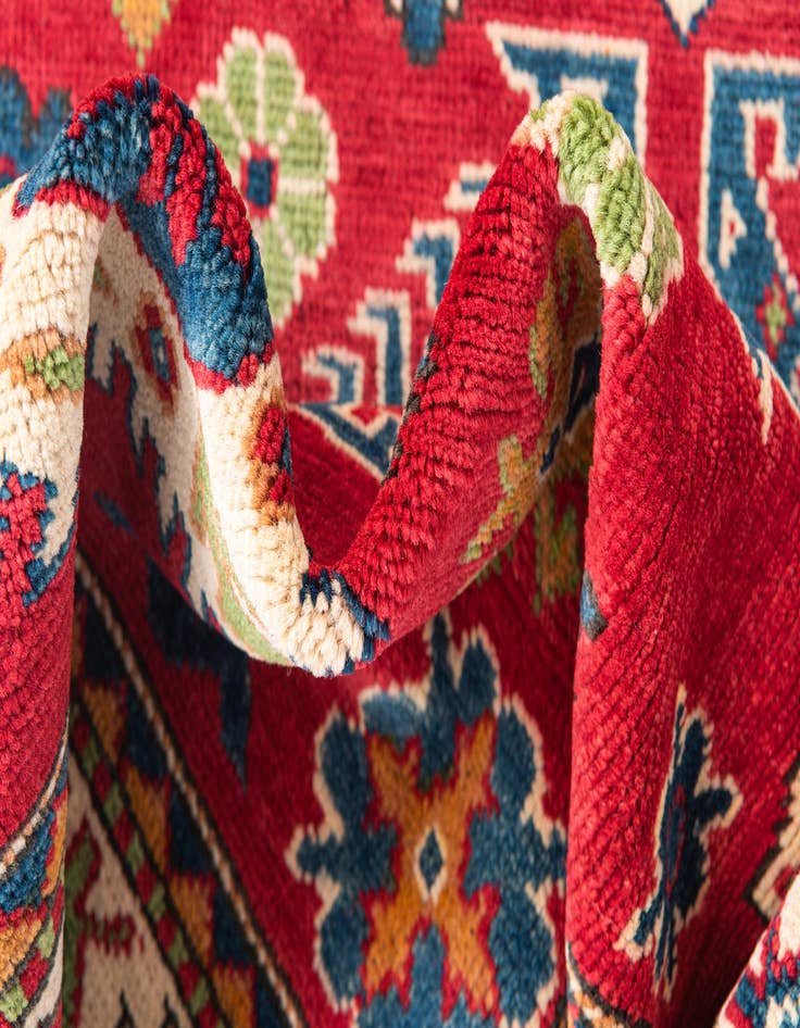 Detail image of  3' 4 x 5'  Hand Knotted Kazak Rug