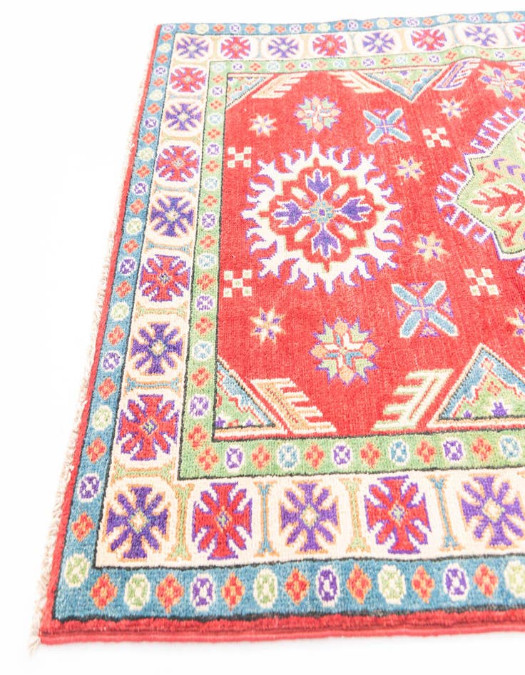 Detail image of  3' 3 x 5'  Hand Knotted Kazak Rug