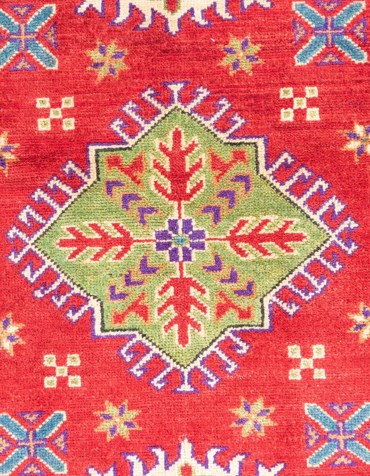 Detail image of  3' 3 x 5'  Hand Knotted Kazak Rug