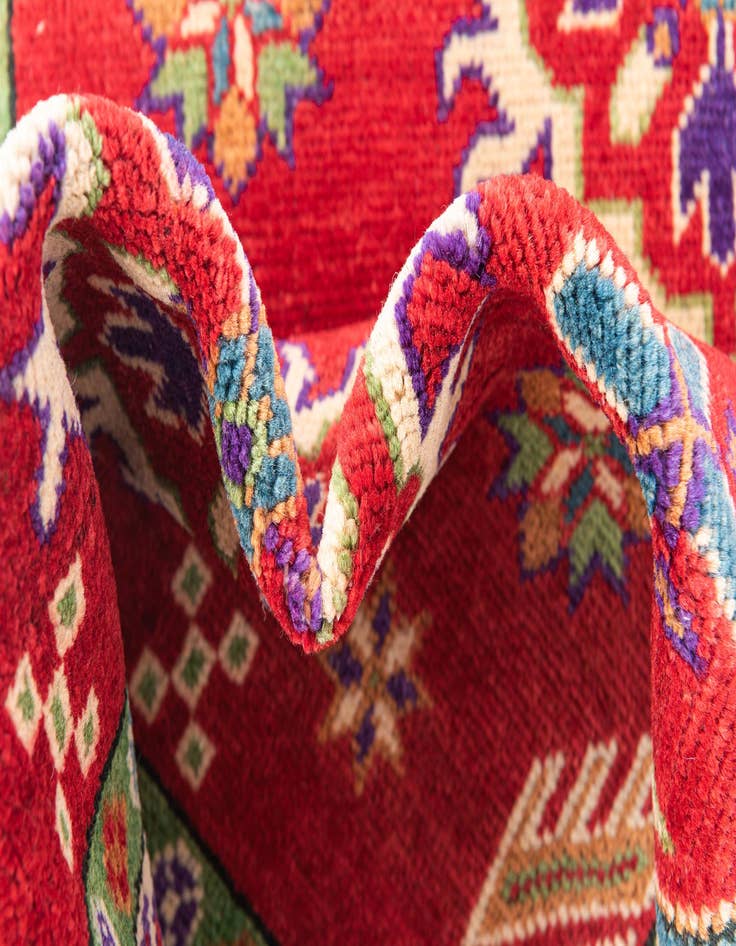 Detail image of  3' 3 x 5'  Hand Knotted Kazak Rug