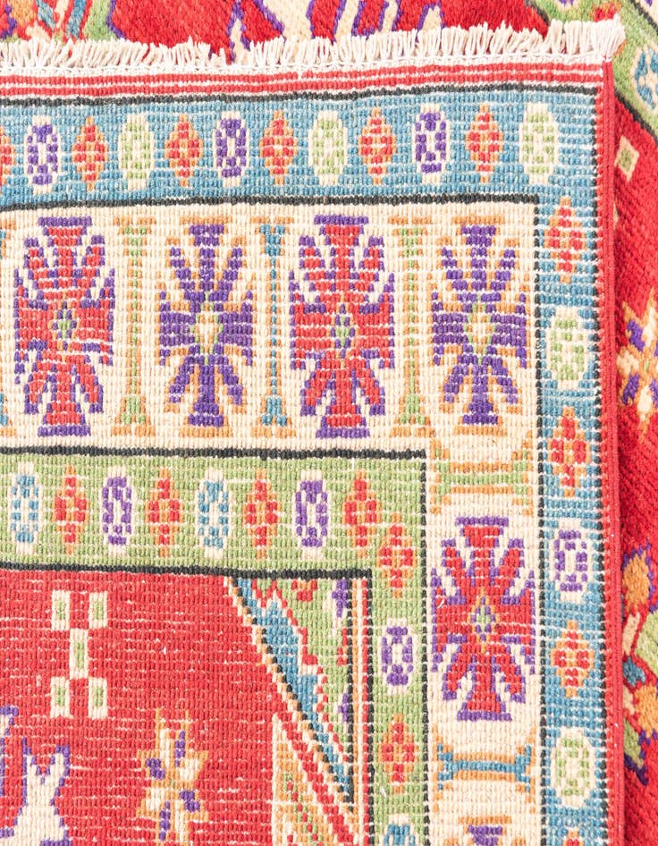 Detail image of  3' 3 x 5'  Hand Knotted Kazak Rug