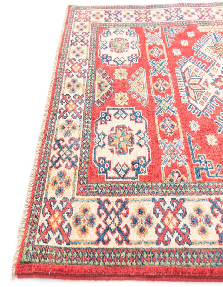 Detail image of  3' 5 x 5'  Hand Knotted Kazak Rug