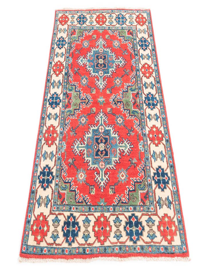 Detail image of  3' 3 x 5'  Hand Knotted Kazak Rug