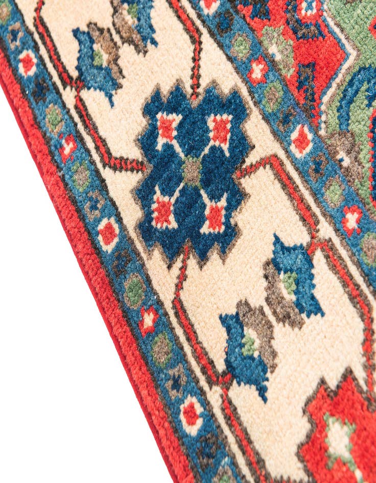 Detail image of  3' 3 x 5'  Hand Knotted Kazak Rug