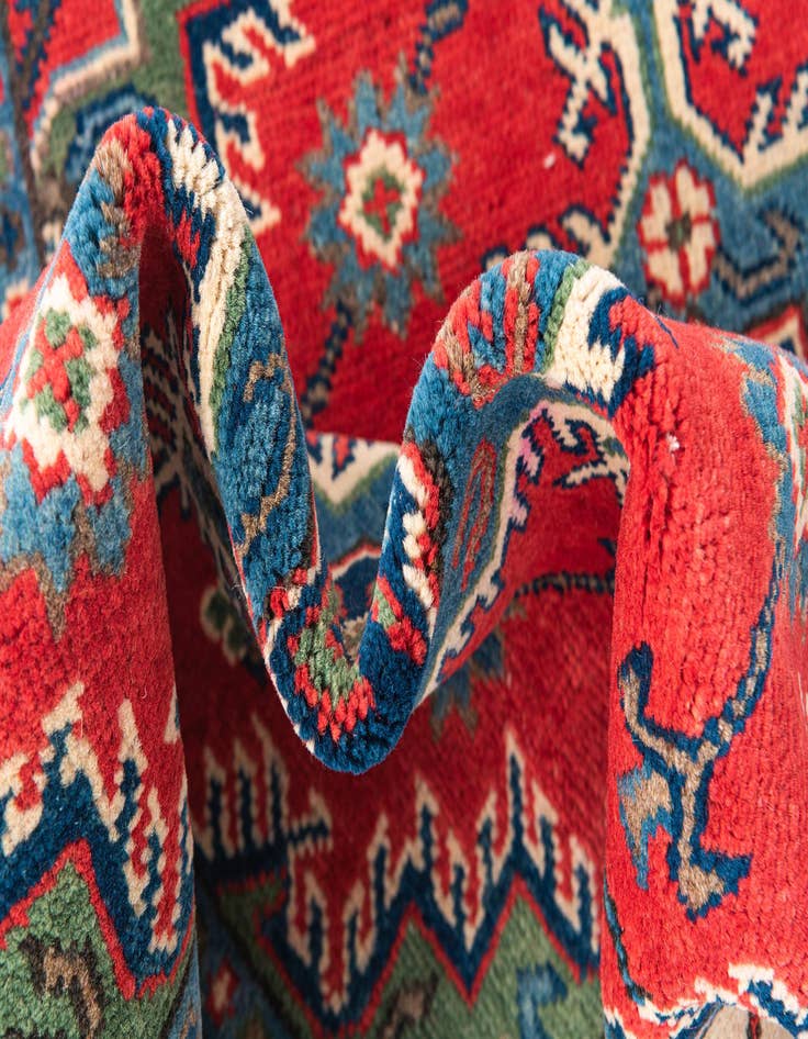 Detail image of  3' 3 x 5'  Hand Knotted Kazak Rug