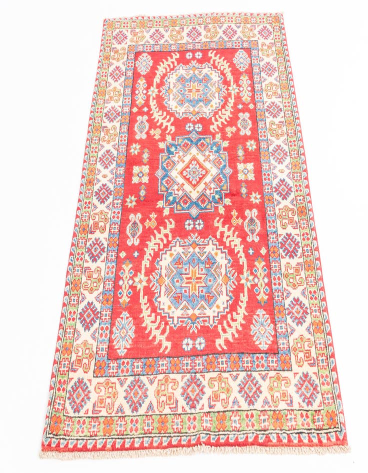 Detail image of  3' 3 x 5'  Hand Knotted Kazak Rug