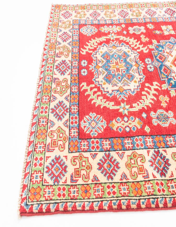 Detail image of  3' 3 x 5'  Hand Knotted Kazak Rug