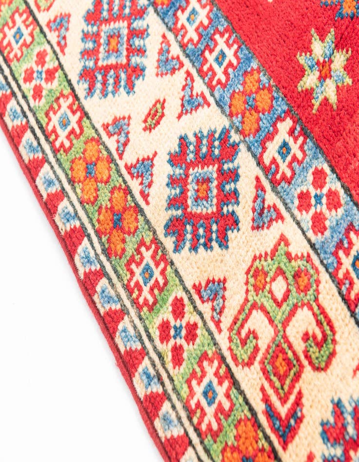 Detail image of  3' 3 x 5'  Hand Knotted Kazak Rug