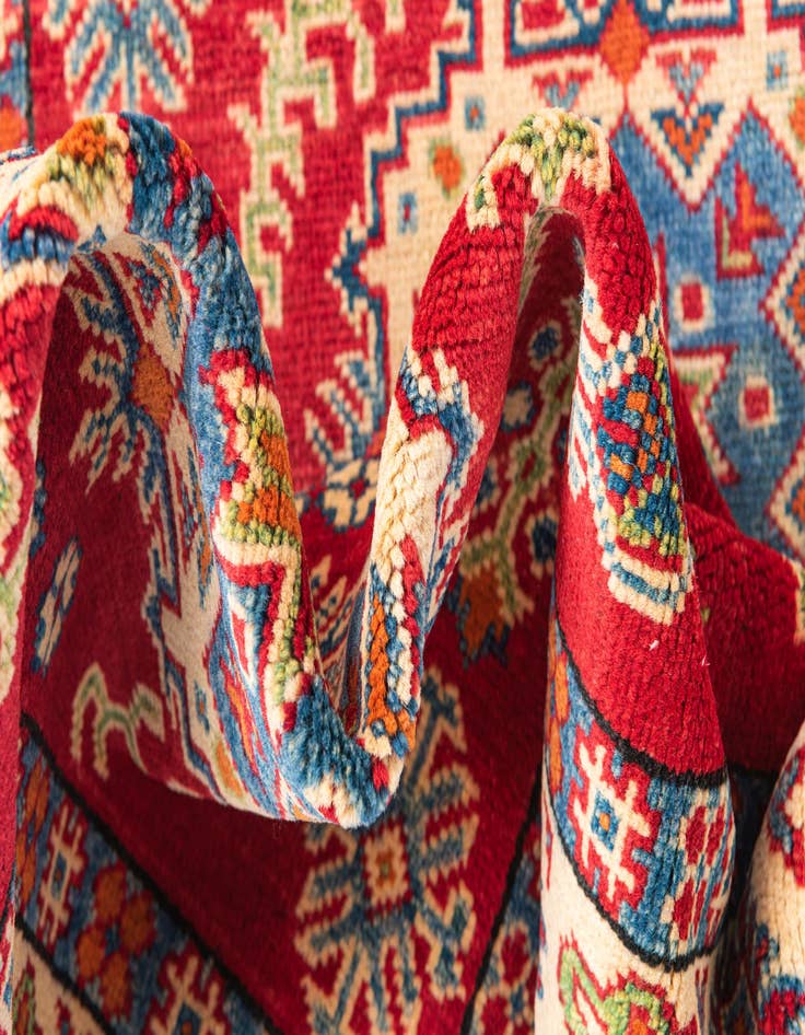 Detail image of  3' 3 x 5'  Hand Knotted Kazak Rug