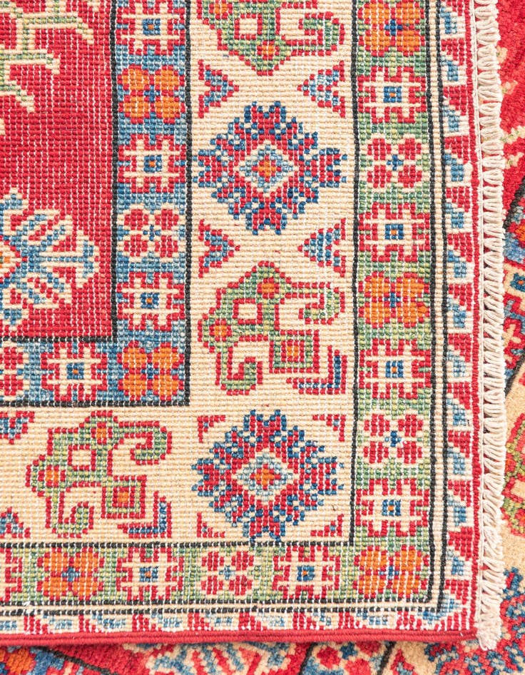 Detail image of  3' 3 x 5'  Hand Knotted Kazak Rug