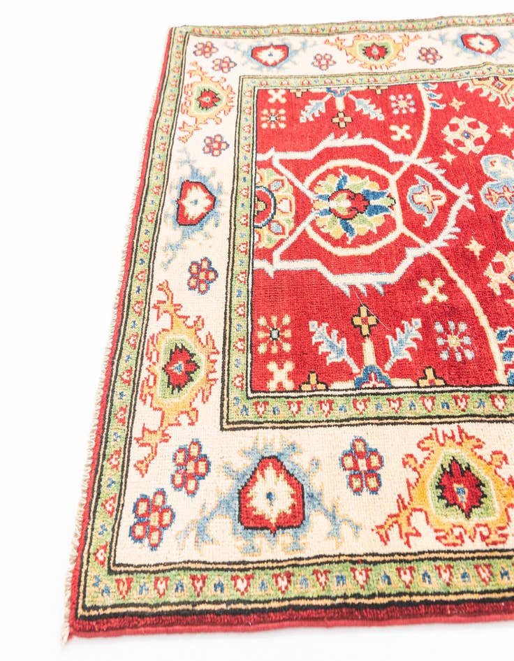 Detail image of  3' 2 x 5'  Hand Knotted Kazak Rug