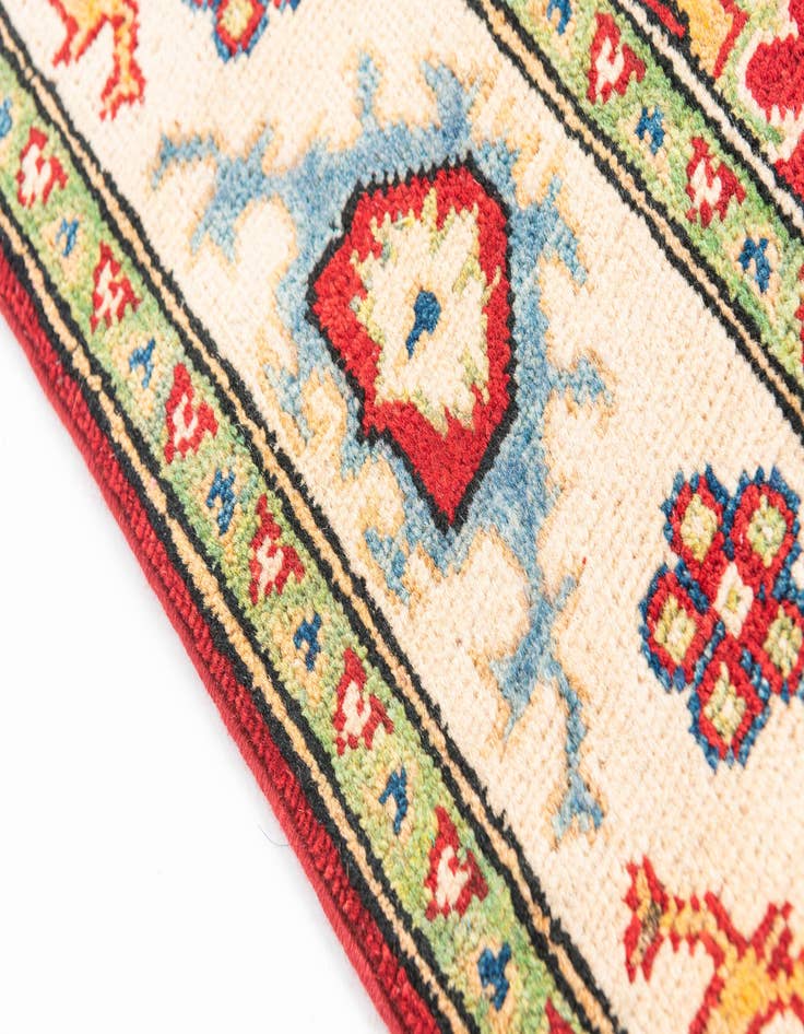 Detail image of  3' 2 x 5'  Hand Knotted Kazak Rug