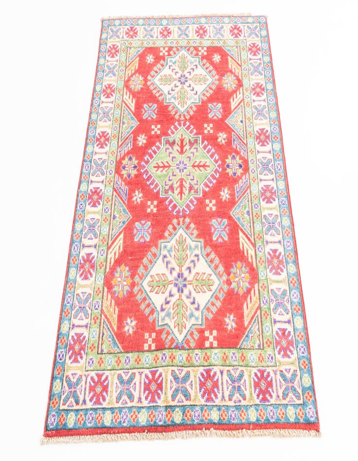 Detail image of  3' 2 x 4' 9  Hand Knotted Kazak Rug