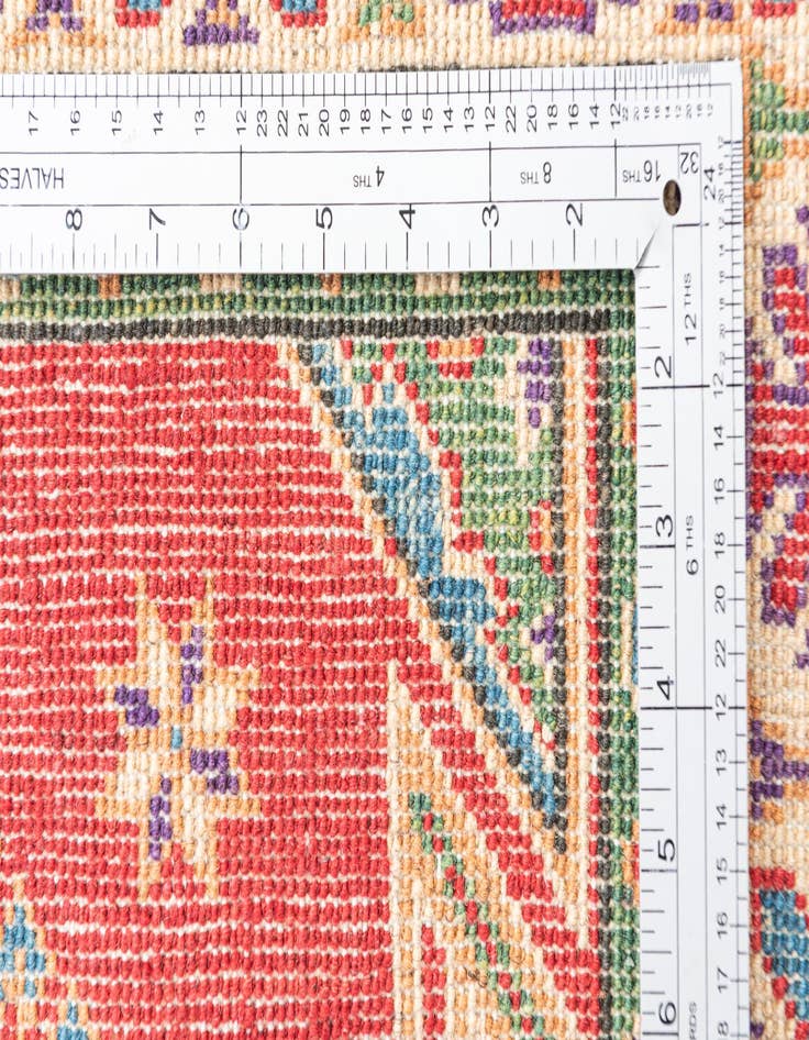 Detail image of  3' 2 x 4' 9  Hand Knotted Kazak Rug