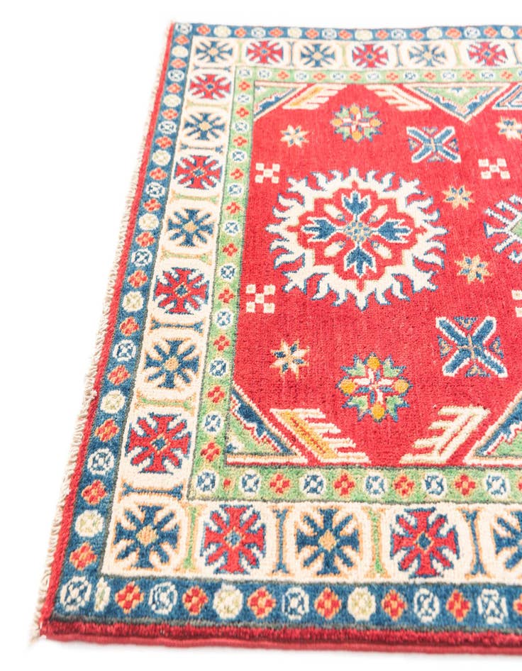 Detail image of  3' 2 x 5'  Hand Knotted Kazak Rug