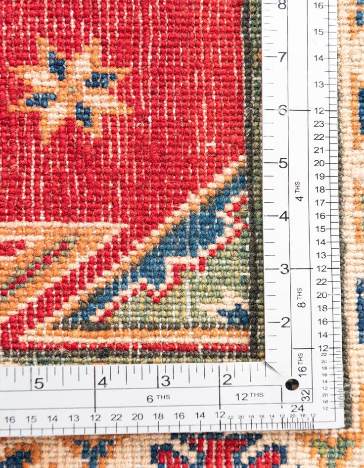 Detail image of  3' 2 x 5'  Hand Knotted Kazak Rug