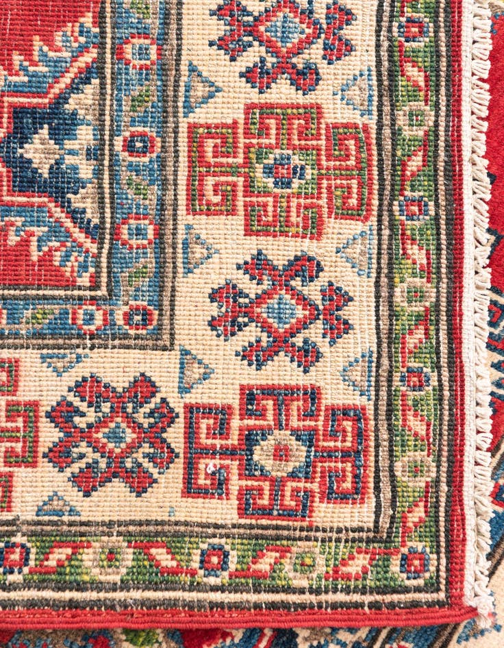Detail image of  3' 2 x 5' 1  Hand Knotted Kazak Rug
