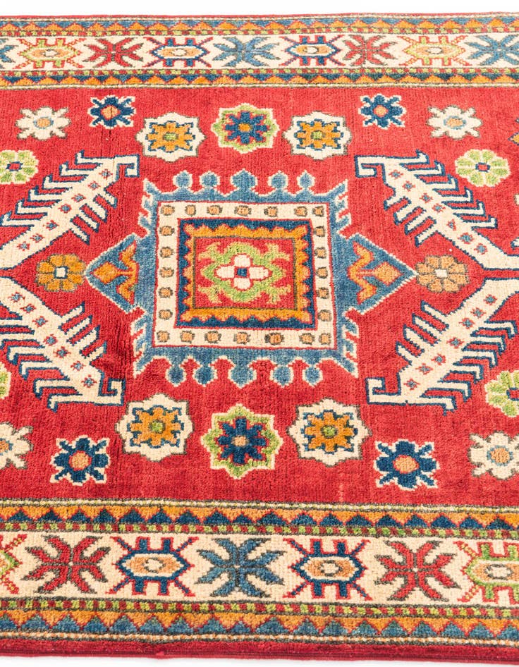 Detail image of  3' 3 x 5'  Hand Knotted Kazak Rug