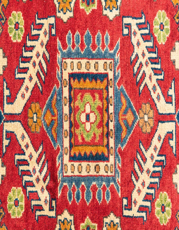 Detail image of  3' 3 x 5'  Hand Knotted Kazak Rug