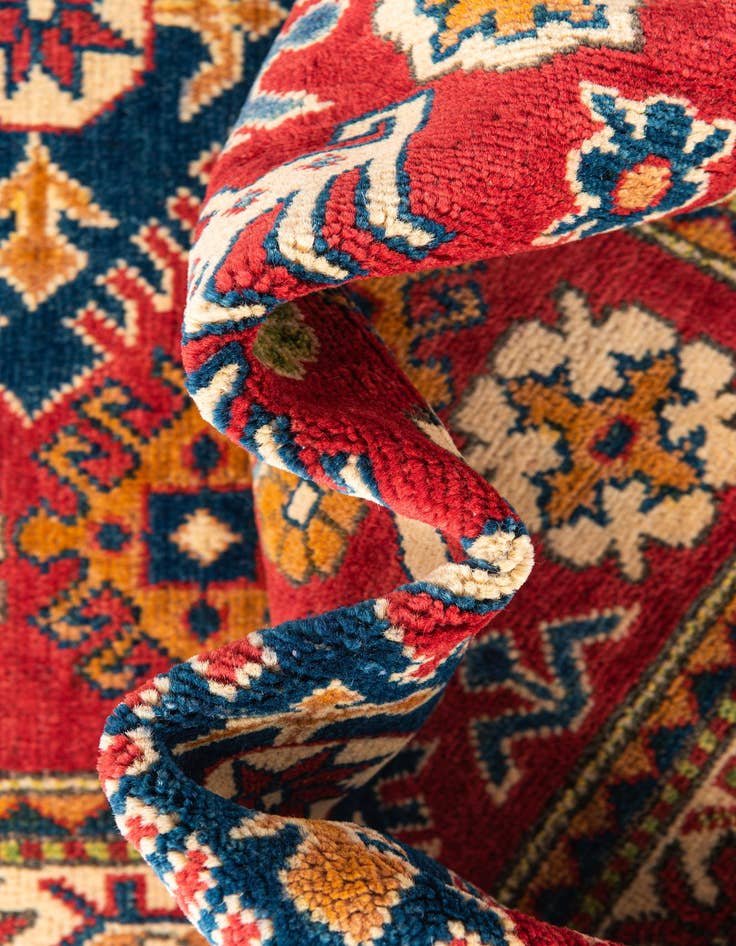 Detail image of  3' 3 x 5'  Hand Knotted Kazak Rug