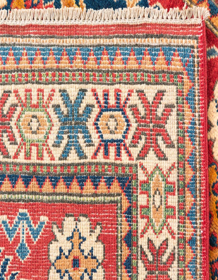 Detail image of  3' 3 x 5'  Hand Knotted Kazak Rug