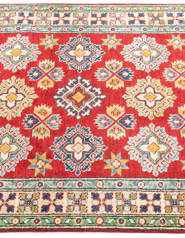 Detail image of  3' 4 x 4' 10  Hand Knotted Kazak Rug