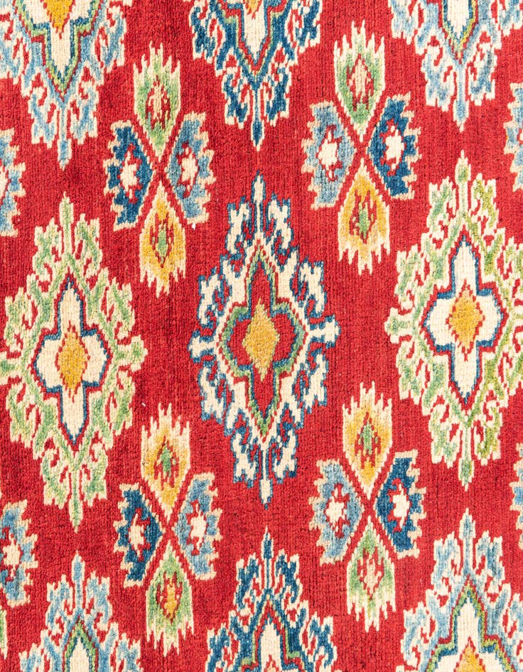 Detail image of  3' 4 x 4' 10  Hand Knotted Kazak Rug