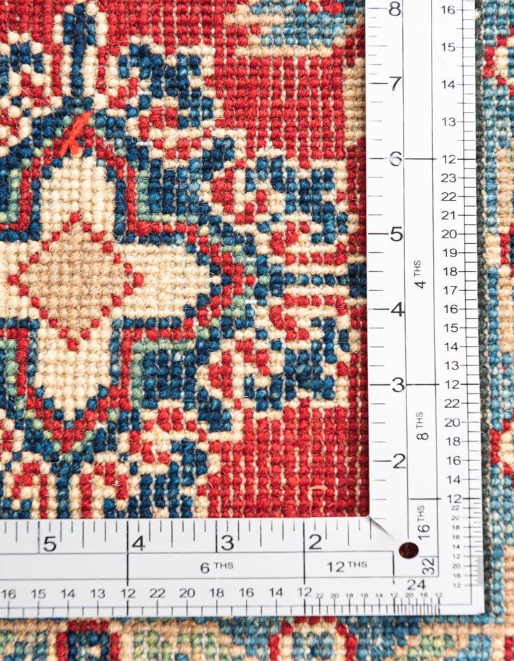 Detail image of  3' 4 x 4' 10  Hand Knotted Kazak Rug