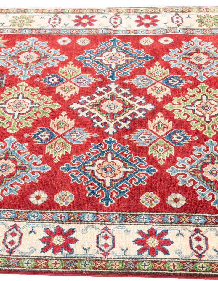 Detail image of  4' 1 x 6' 1  Hand Knotted Kazak Rug