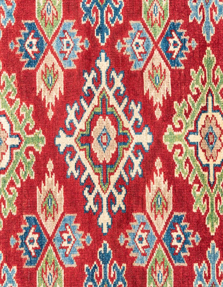 Detail image of  4' 1 x 6' 1  Hand Knotted Kazak Rug